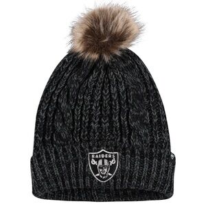 Las Vegas Raiders '47 Women's Meeko
Cuffed Knit Hat with Pom - Black